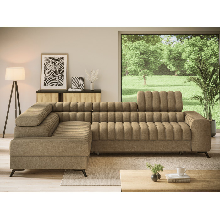 Ecksofa aus der KANEDOJO Kollektion in Braunfarbe