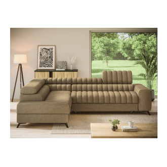 Ecksofa aus der KANEDOJO Kollektion in Braunfarbe