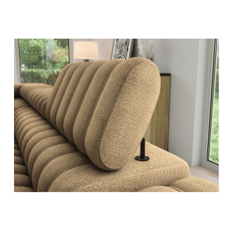 Ecksofa aus der KANEDOJO Kollektion in Braunfarbe