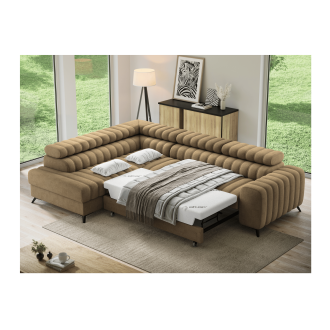 Ecksofa aus der KANEDOJO Kollektion in Braunfarbe