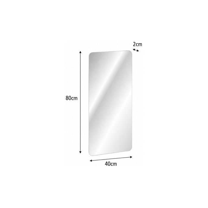 Miroir rectangulaire 40x80cm dimensions