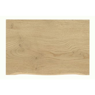 Plan pour vasque NATOURA 80,6 cm en MDF aspect chêne crémone avec bord naturel