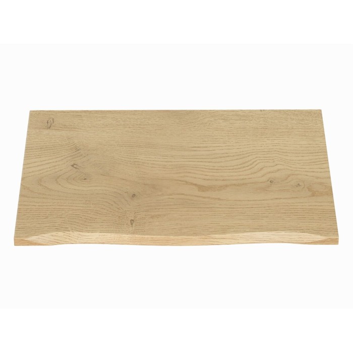 Plan pour vasque NATOURA 80,6 cm en MDF aspect chêne crémone avec bord naturel