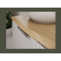 copy of Plan für Waschtisch NATOURA 120,8 cm aus MDF in Cremone-Eiche-Optik mit naturbelassener Kante