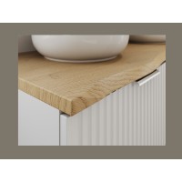 copy of Plan für Waschtisch NATOURA 120,8 cm aus MDF in Cremone-Eiche-Optik mit naturbelassener Kante