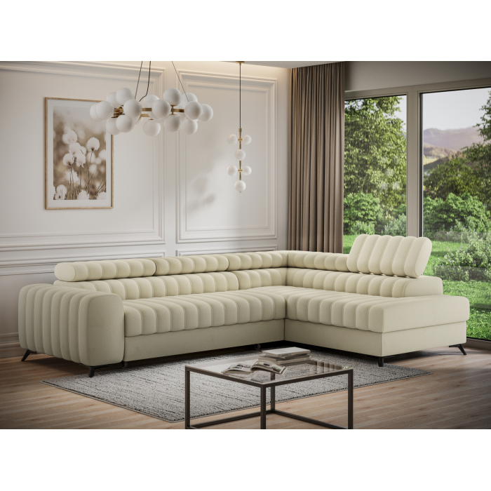 Canapé d'angle collection KANEDOJO coloris Beige