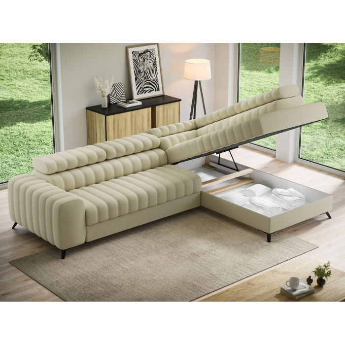 Canapé d'angle collection KANEDOJO coloris Beige