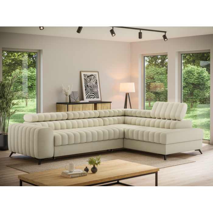 Canapé d'angle collection KANEDOJO coloris Beige