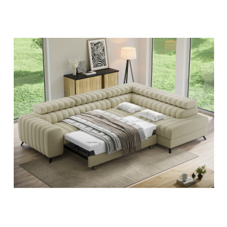 Canapé d'angle collection KANEDOJO coloris Beige