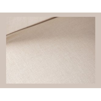Zoom sur la texture de la chaise REGINA beige et marron clair
