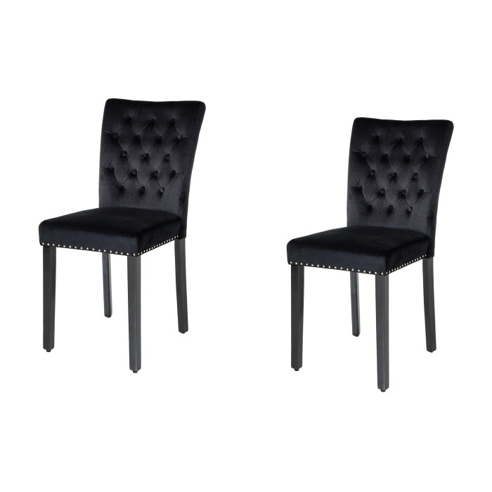 Lot de 2 chaises REGINA noire