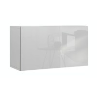 Meuble composant la composition murale CEPTO blanche vu de côté