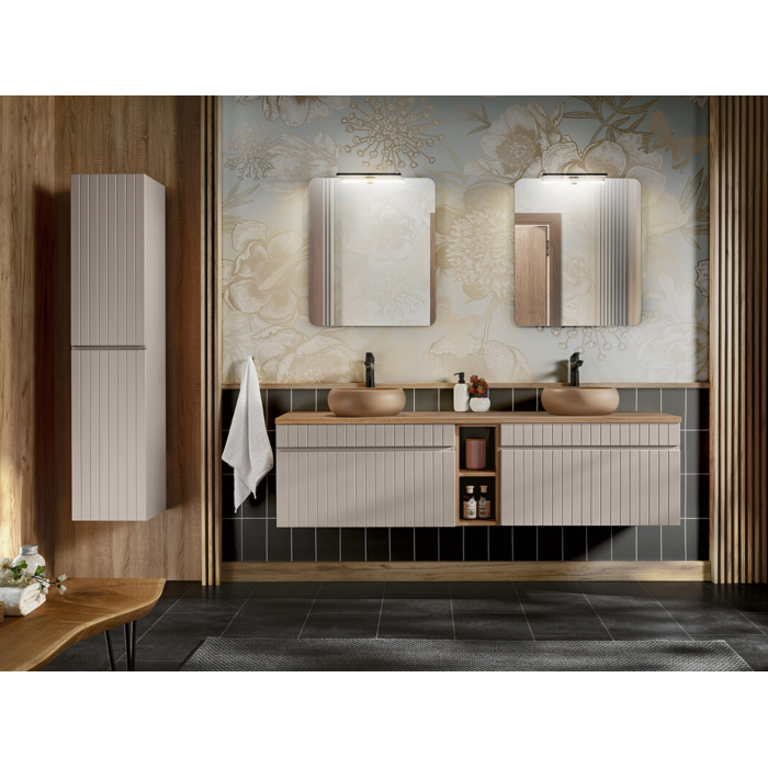 Plan pour vasque ICON 180cm effet chêne Coast Evoke Oak 180x46cm