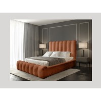 Lit coffre BADJA terracota 140x200cm mis en situation