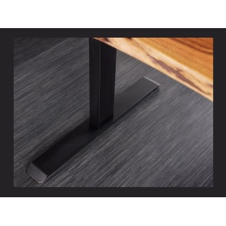 Bureau électrique haut de gamme ARKAYA 140 cm in massief acaciahout met natuurlijke rand - Verstelbare hoogte