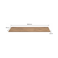 copy of Piano per lavabo ICON 100cm effetto quercia Coast Evoke Oak 100x46cm