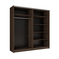 Armoire ARSALA noyer ouverte