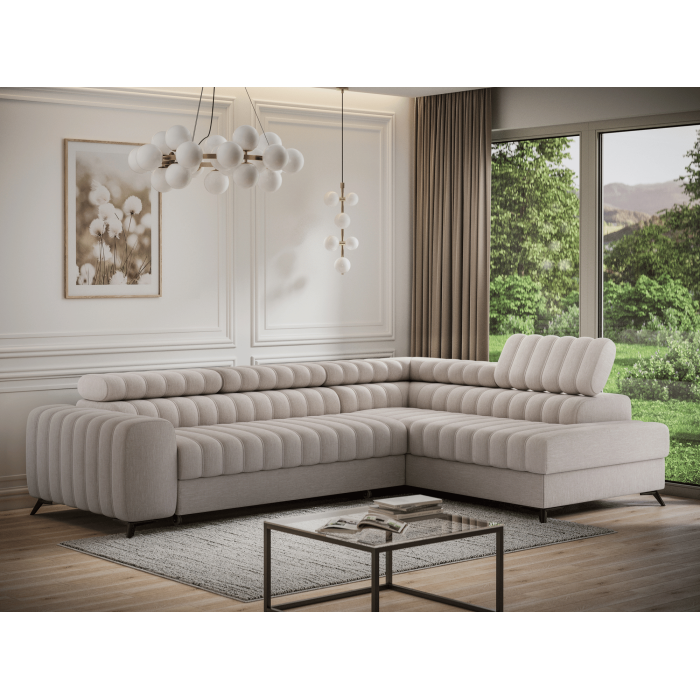 Canapé d'angle collection KANEDOJO coloris Beige