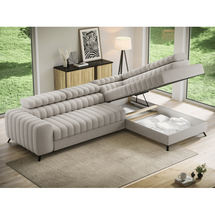 Canapé d'angle collection KANEDOJO coloris Beige