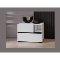 Chevet HAVANA blanc vu dans un décor 3D