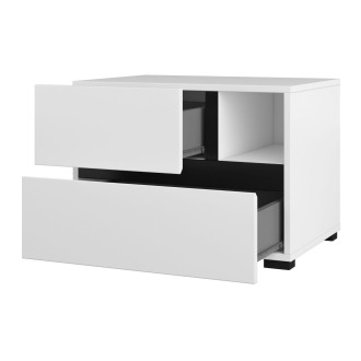Chevet HAVANA blanc ouvert