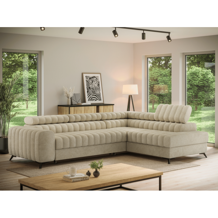 Canapé d'angle collection KANEDOJO coloris Beige