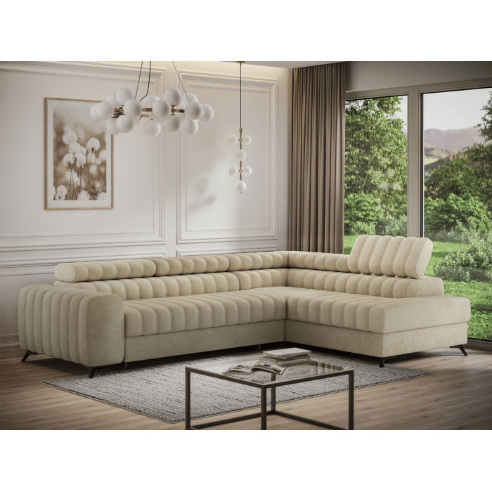 Canapé d'angle collection KANEDOJO coloris Beige