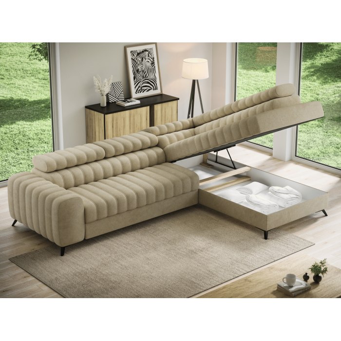 Canapé d'angle collection KANEDOJO coloris Beige