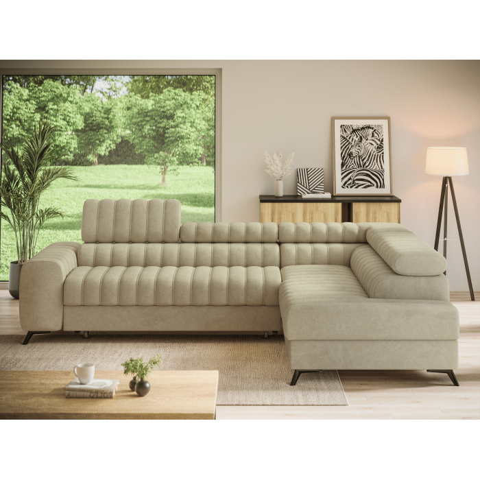 Canapé d'angle collection KANEDOJO coloris Beige