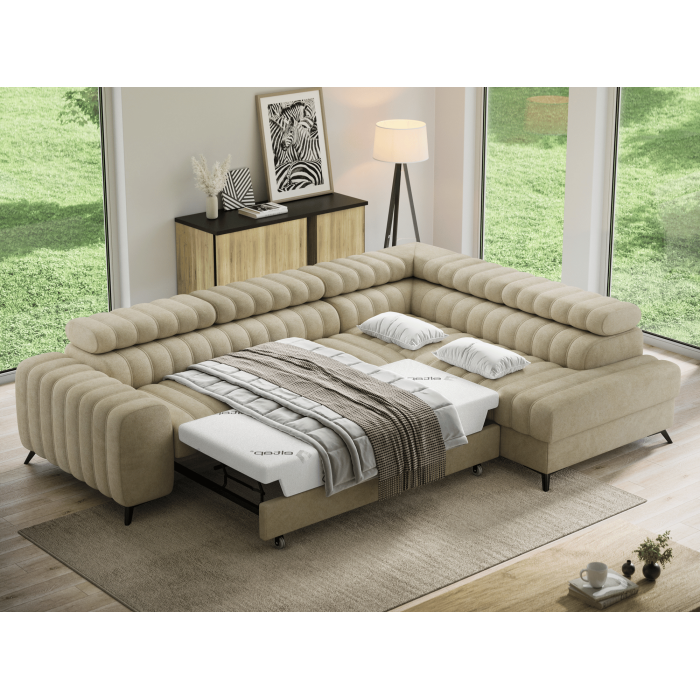 Canapé d'angle collection KANEDOJO coloris Beige