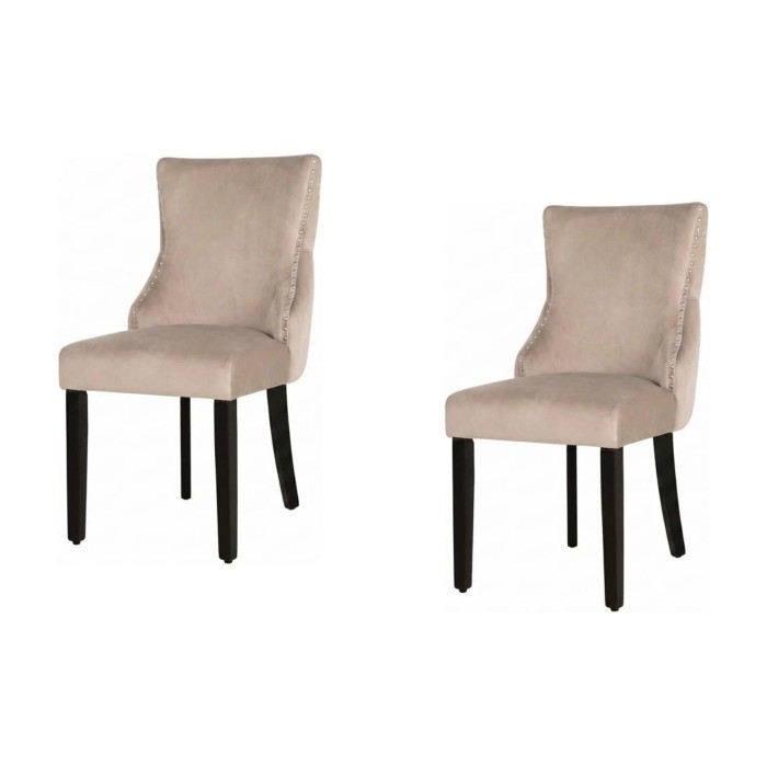 Lot de 2 chaises REGINA cappuccino et noir