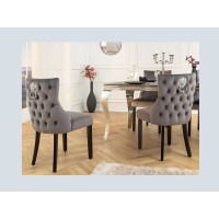 Chaise REGINA grise anthracite vue de dos