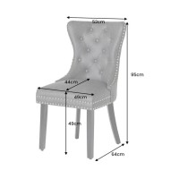 Chaise REGINA caramel dimensions