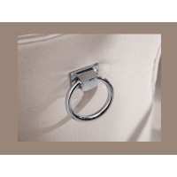 Zoom sur l'anneau de la chaise REGINA beige en lin