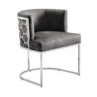 Chaise VELTO grise nid d'abeille