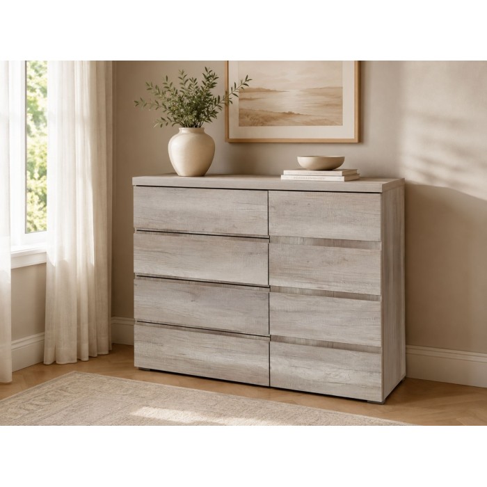 Commode ROMI 4 tiroirs et 1 porte mise en situation