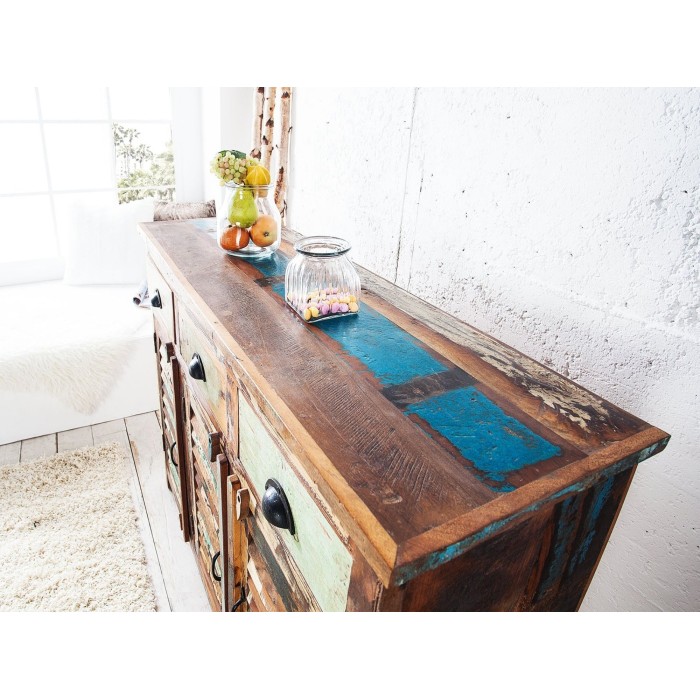 Buffet PATCHWOOD full bois vu de haut