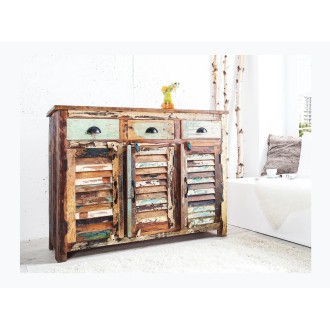 Buffet PATCHWOOD full bois vu de côté