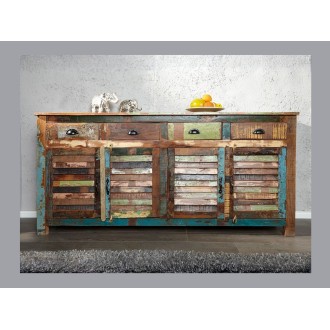 Buffet PATCHWOOD full bois 160cm vu de face