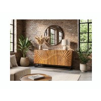 Buffet SILVA en bois massif de manguier 140cm vu éloignée