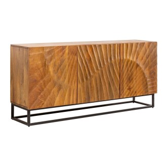 Buffet SILVA en bois massif de manguier 140cm