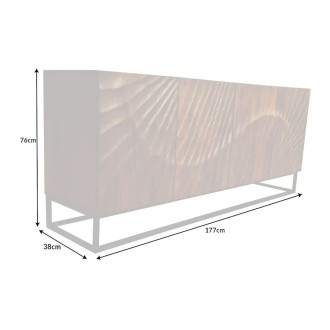 Buffet SILVA en bois massif de manguier 177cm dimensions
