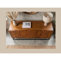 Buffet SILVA en bois massif de manguier 177cm vu de haut
