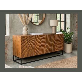 Buffet SILVA en bois massif de manguier 177cm mis en situation