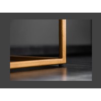 Zoom sur le pied du buffet SILVA 177cm en bois de manguier noir