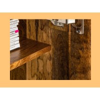 Zoom sur l'intérieur du buffet SILVA 177cm en bois de manguier noir