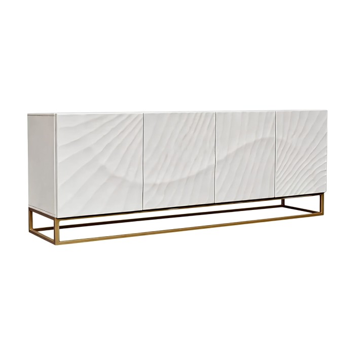 Buffet SILVA 177cm en bois massif de manguier blanc