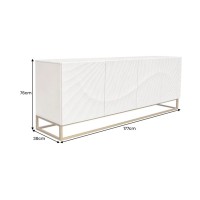 Buffet SILVA 177cm en bois massif de manguier blanc dimensions