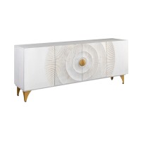 Buffet SOLARIS 177cm blanc et doré