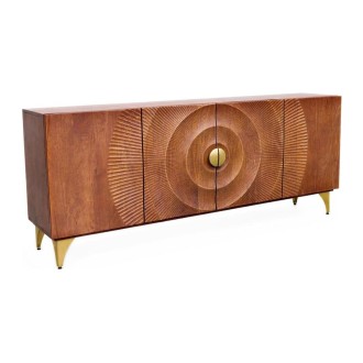 Buffet SOLARIS 177cm marron et doré